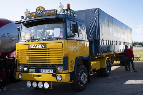 LoadUpNorth Boden 2018. En gammal Scania ASG-bil. Det är märkligt vad små de känns jämfört med moderna fordon.
